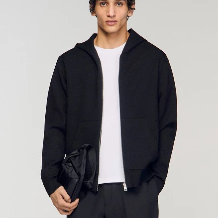 Sandro Men's viscose Oversized sweatshirt for Fall/Winter