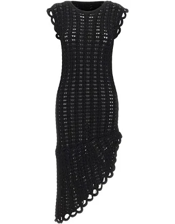 Loulou de Saison Malena Crochet Midi Dress