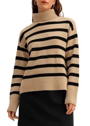 Lilysilk Women's Tarra Stripe Wool Sweater