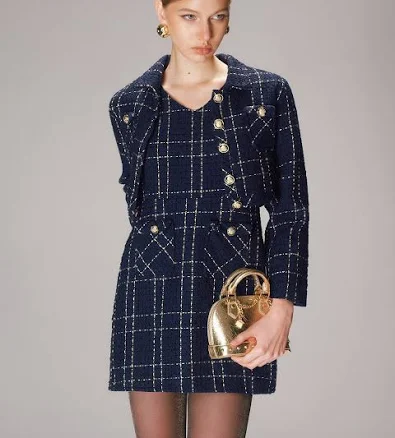 Tweed Jacket and Mini Dress Set