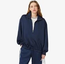 Women's Half-Zip Oversized Pullover Jacket