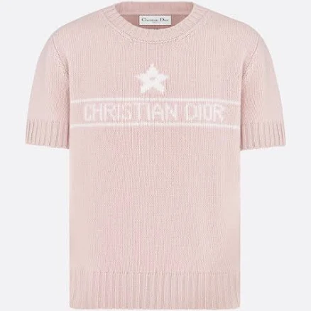 DIOR Women's Cashmere Knit Short-Sleeved Sweater