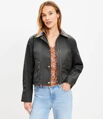 Loft Women's Coated Cotton Field Jacket
