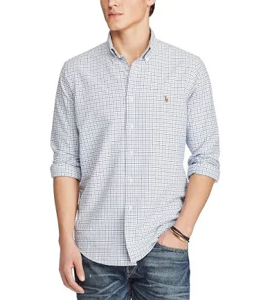 Polo Ralph Lauren Men's Plaid Classic Fit Oxford Shirt