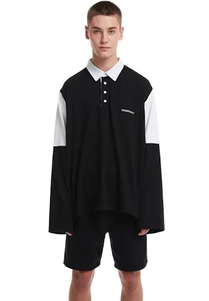 Paneled Polo Shirt