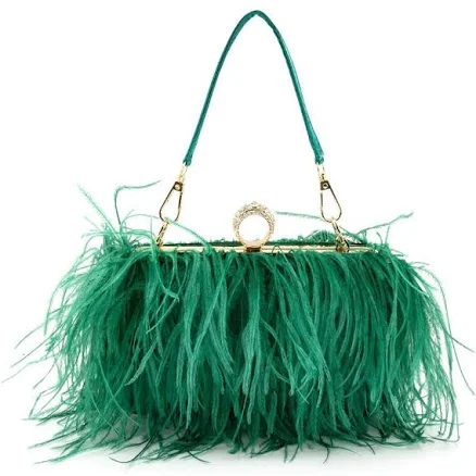Feather Clutch