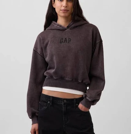 Gap Women's Vintagesoft Crop Hoodie