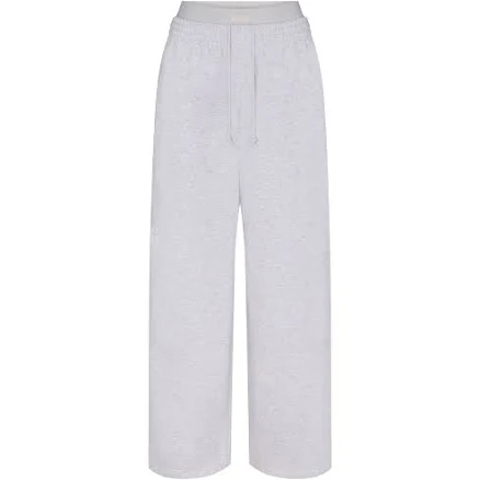 Skims Women's Oversized Double Waistband Cotton Fleece Pants