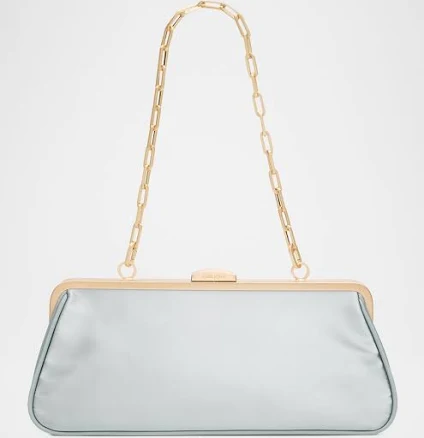 Matilde Women's Satin Chain-Link Shoulder Bag
