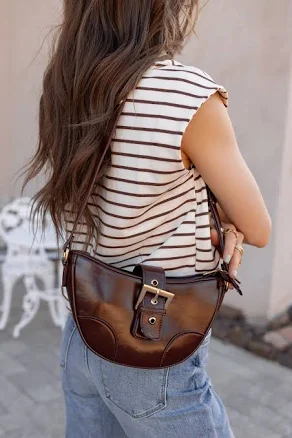 Adelaide Shoulder Bag with Snap Closure