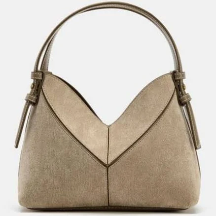 Zara Topstitch Mini Shopper