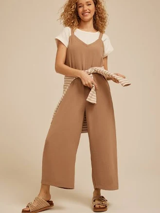 maurices Women's Cool Crepe Wide Leg Jumpsuit