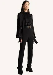 Ankle Cuff Pants - Black / US 8