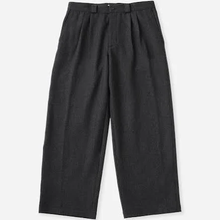 George Wool Wide Two Tuck Pants