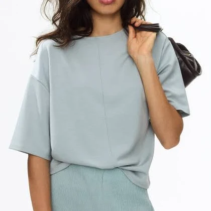 H&M Ladies Boxy Interlock T-Shirt