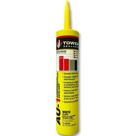 Tower Sealants AU-1 Commercial Construction Sealant per 10 Ounce Standard Cartridge - Black