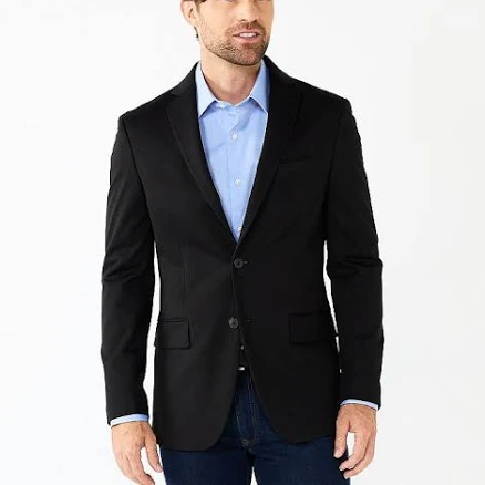 Men's Apt. 9 Premier Flex Slim-Fit Stretch Knit Sport Coat, Size: 40 - Regular, Black
