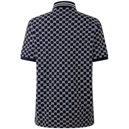 Gg Piquet Jacquard Polo Shirt