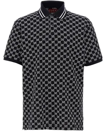 GG JACQUARD COTTON PIQUET POLO - Gucci - Man