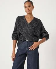 Hush Betty Wool Blend Metallic Sweater