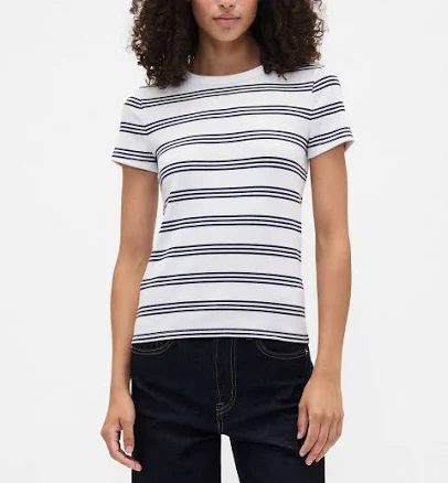 Gap Factory Women's Ribbed Crewneck T-Shirt
