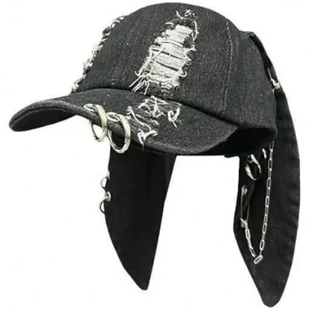 Women's Distressed Rabbit Ear Trucker Hat
