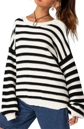Edikted Women's Aerin Oversized Cotton Sweater
