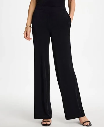 Women's Chico's Pants & Jumpsuits Chico's Travelers Black Wide-Leg Pocket Pants