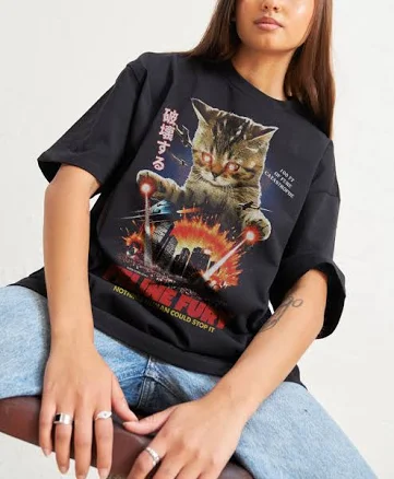 Threadheads Oversized Feline Fury Tee