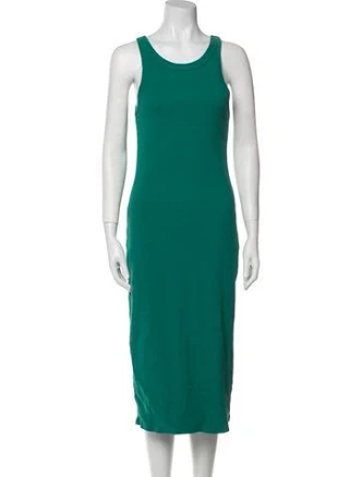 Mother Scoop Neck Midi Length Dress w/ Tags in Green, Women's M