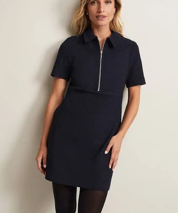 Phase Eight Lana Tweed Zip Tunic Mini Dress