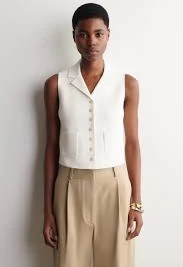 Bouclé-Knit Vest