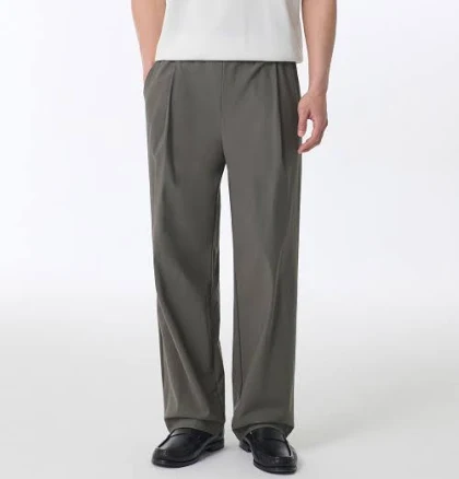 MUSINSA STANDARD Cooling Deep Tuck Wide Banding Pants