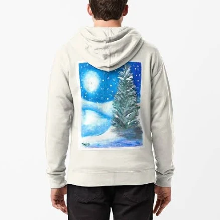 French Terry Cotton Blend Zipped Hoodie