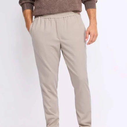 Mason Row Men's Birch E-Waist Twill Trousers