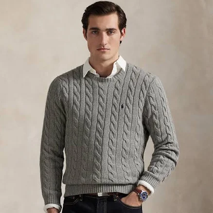 Polo Ralph Lauren Men's Cable Knit Cotton Sweater