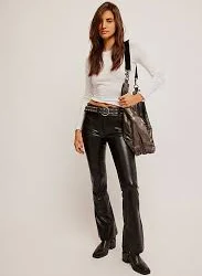 Level Up Vegan Slit Bootcut Pants
