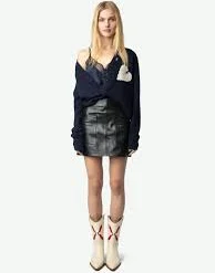 Zadig & Voltaire Women's Travia Cashmere Heart Cardigan