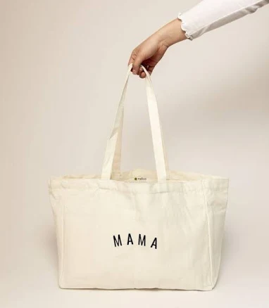 Sunflower Motherhood Mama Canvas Tote Bag