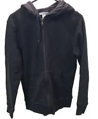 Essentials Men's Full-Zip Fleece Hoodie, Black, XS