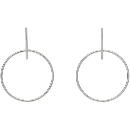 Circle and Bar Earrings