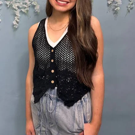 Monica Crochet Vest
