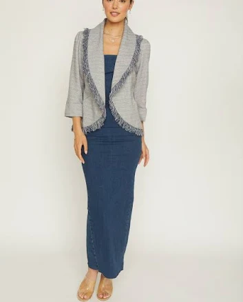 Quinn Fringe Tweed Jacket
