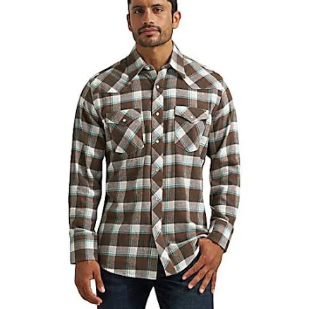 Wrangler Men's Wrancher Flannel Shirt
