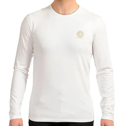 Versace Men's Logo Crewneck Undershirt