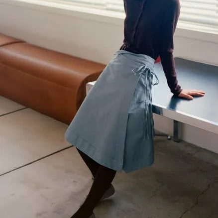 BUT'TON Unbalanced Wrap Skirt