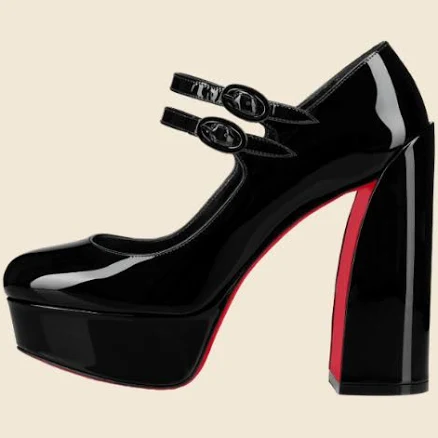 CHRISTIAN LOUBOUTIN SS22 BLACK MOVIDA JANE PUMPS