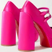 Movida Jane 130 satin platform pumps - bright pink - EU 35
