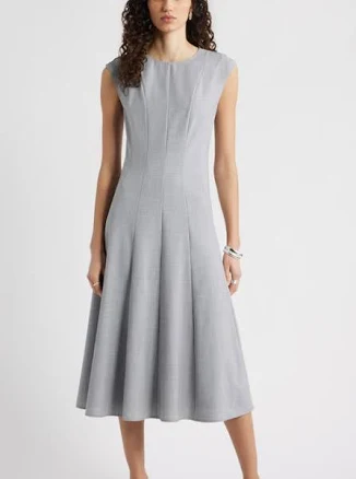 Nordstrom Wool Blend Midi Dress