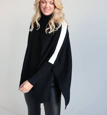 Elevated Contrast Stripe Sweater